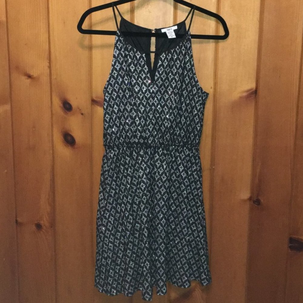 Bar III Black & Silver Dress